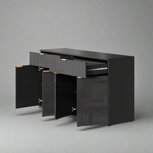 Kirsten Black Corner Cabinet