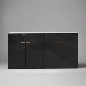 Kirsten Black Corner Cabinet