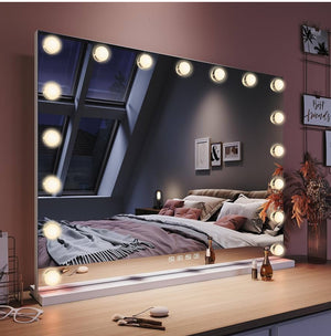 EXTRA LARGE LED MAKEUP MIRROR