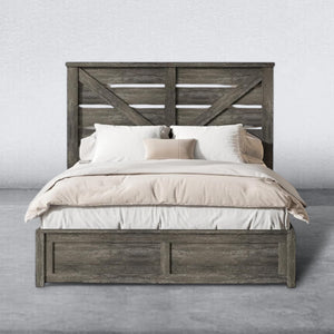 FARMHOUSE RUSTIC BED-FRAME