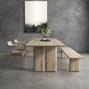 8 seater dining table Scandinavian Wabi-sabi Style