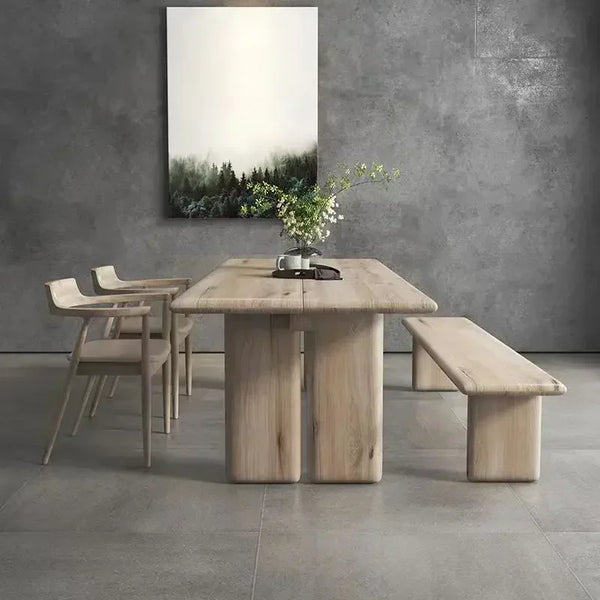 8 seater dining table Scandinavian Wabi-sabi Style