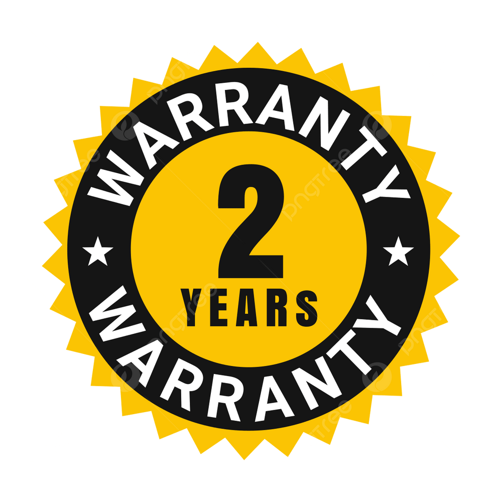 2 YEAR WARRANTY + 1x ENTREE TICKETS TO OUR MONTHLY GIVEAWAY